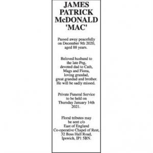 JAMES PATRICK McDONALD
MAC