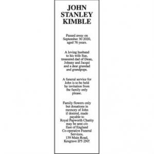 JOHN STANLEY KIMBLE