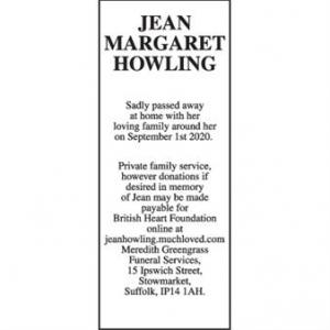 JEAN MARGARET HOWLING