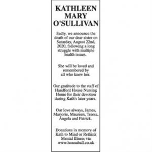 Kathleen Mary OSullivan