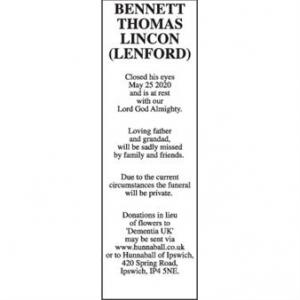 THOMAS LINCON (LENFORD) BENNETT