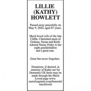 Lillie (Kathy) Howlett