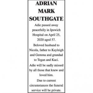 ADRIAN MARK SOUTHGATE