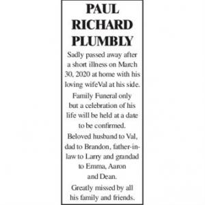 PAUL RICHARD PLUMBLY