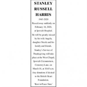 STANLEY RUSSELL HARRIS