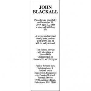 JOHN BLACKALL