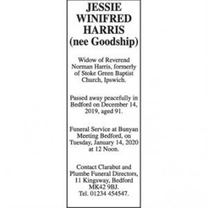 Jessie Winnifred Harris (nee Goodship)