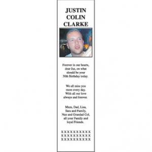 JUSTIN COLIN CLARKE