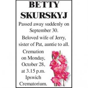 BETTY JEAN SKURSKYJ-