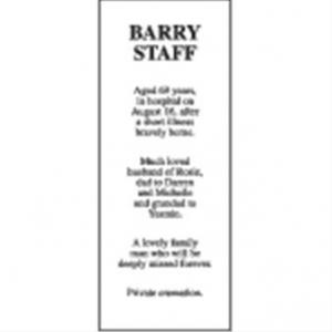 BARRY STAFF