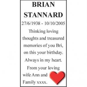 BRIAN STANNARD