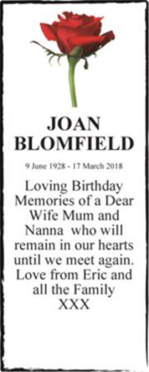 JOAN BLOMFIELD