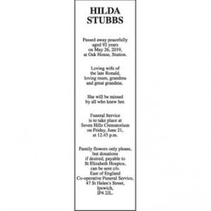 HILDA STUBBS