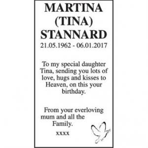 Martina (Tina) Stannard