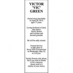 VICTOR VIC GREEN