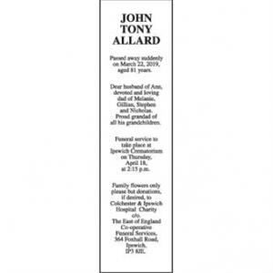 JOHN TONY ALLARD