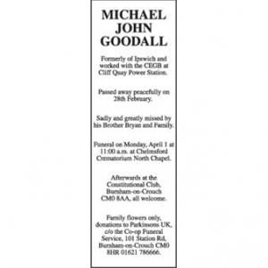 Michael John Goodall