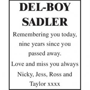 DEL-BOY SADLER