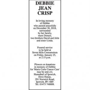 DEBBIE JEAN CRISP