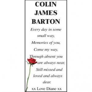 COLIN JAMES BARTON