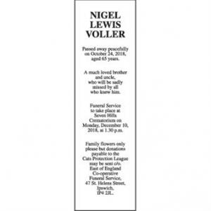 NIGEL LEWIS VOLLER