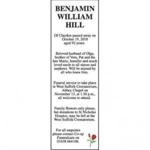 Benjamin William Hill