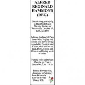 Alfred Reginald Hammond (Reg)