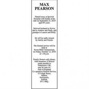 MAX PEARSON