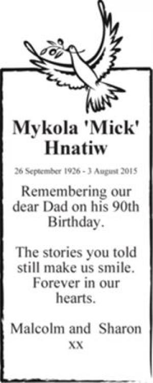 Mykola Mick Hnatiw