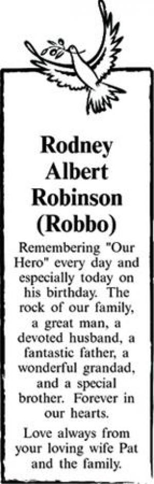 Rodney Albert Robinson (Robbo)