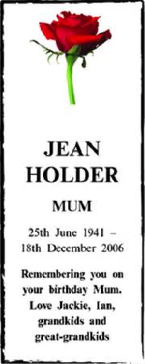 JEAN HOLDER