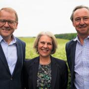 Executive vice chair and former chief executive Stephen Singleton, new chief executive Melanie Craig and Chairman George Vestey.