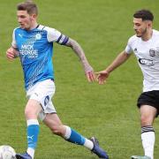 Armando Dobra, right, scored for Ipswich Town U23s in their 2-0 win at Peterborough this afternoon