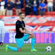 Players from both sides took the knee before this week's friendly international in Middlesbrough.