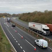 Roadworks on the A14 between Ipswich and Felixstowe will be suspended over Christmas.