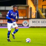 Edwin Agbaje on the ball at Cambridge.