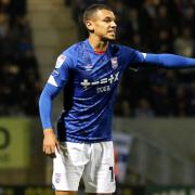 Kayden Jackson in action for Ipswich Town.