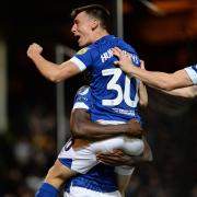 Cameron Humphreys celebrates at Port Vale.