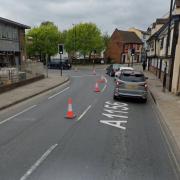 The crash happened in Fore Street in Ipswich