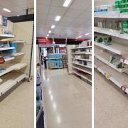 Shelves are emptying in Wilko, Ipswich