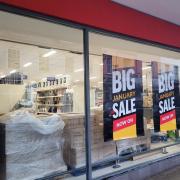 Signs have been put up for the new Poundstretcher in Ipswich