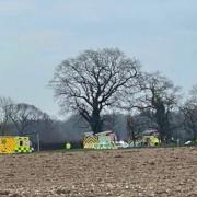 Emergency services rescued a person from a car in Brightwell