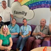 Celebrating experts by experience with fun glasses at NHS Ipswich care service