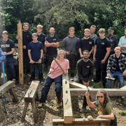 A Wickham Market community pub paid for college carpentry students to learn new heritage skills.