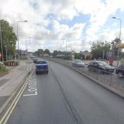 Part of London Road in Ipswich is closed