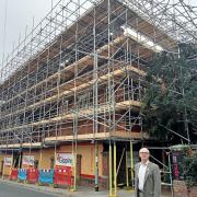 Neil MacDonald outside Ipswich Museum which is undergoing refurbishment.