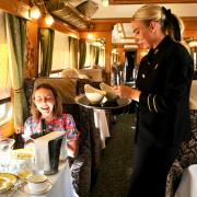 Britain's poshest train arrived in Ipswich offering a luxury afternoon tea trip