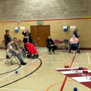 Gainsborough Sports Centre held an event to celebrate National Boccia Day