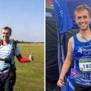 Oliver Watson completed a charity skydive and the Ipswich Half Marathon in the same weekend