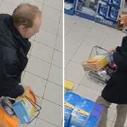 Images of a man who may have witnessed a robbery at Tesco have been released